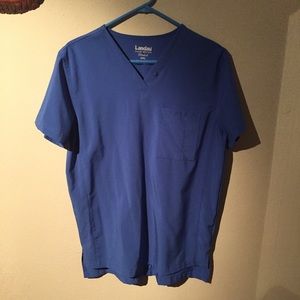 Landau Small Royal Blue Scrub Top